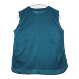 NOLLEY'S light ボタン付き ノースリーブ コットン100％ Ｔシャツ カットソー グリーン レディース ノーリーズライト【中古】6-0711S△