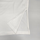MANOF ROUND SLEEVE Tシャツ サイドスリット 定価6600円 コットン 日本製 サイズF 半袖Ｔシャツ カットソー ホワイト レディース マノフ【中古】6-0711S△