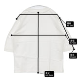 MANOF ROUND SLEEVE Tシャツ サイドスリット 定価6600円 コットン 日本製 サイズF 半袖Ｔシャツ カットソー ホワイト レディース マノフ【中古】6-0711S△