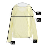 Plage OPEN-NECK LS T シアー 長袖Ｔシャツ カットソー ロンＴ イエロー レディース プラージュ【中古】6-0823M∞