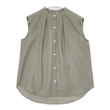 JOURNAL STANDARD relume スパンボイルワッシャータックブラウス 定価8800円 ノースリーブ ブラウス シャツ カーキ レディース ジャーナルスタンダードレリューム【中古】6-0711S△