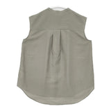 JOURNAL STANDARD relume スパンボイルワッシャータックブラウス 定価8800円 ノースリーブ ブラウス シャツ カーキ レディース ジャーナルスタンダードレリューム【中古】6-0711S△