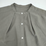 JOURNAL STANDARD relume スパンボイルワッシャータックブラウス 定価8800円 ノースリーブ ブラウス シャツ カーキ レディース ジャーナルスタンダードレリューム【中古】6-0711S△