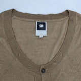 G-STAR DOT SHORT CARDIGAN カシミヤ混 カーディガン ブラウン レディース ジースター【中古】6-0823M∞