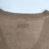 G-STAR DOT SHORT CARDIGAN カシミヤ混 カーディガン ブラウン レディース ジースター【中古】6-0823M∞