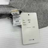 l'armoire de luxe 新品 リブタンク コットン イタリア製 サイズS/Mタンクトップ グレー レディース ラモワールドゥリュクス【中古】6-0711S△