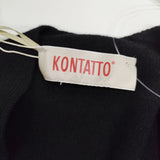 KONTATTO コンタット 新品 ニットボレロ イタリア製 21266 カーディガン ブラック レディース【中古】6-0805G◎