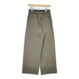 FANTASTIC DAYS タック ワイドパンツ BAGGY-73-01 サイズ38 ハイウエスト パンツ カーキ レディース ファンタスティックデイズ.【中古】6-0823G∞
