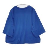 LUIS MARI Iドロスト ロゴ ワイド クルーネック コットン サイズF 半袖Ｔシャツ カットソー ブルー レディース ルイマリ【中古】6-0711S△