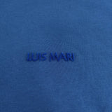 LUIS MARI Iドロスト ロゴ ワイド クルーネック コットン サイズF 半袖Ｔシャツ カットソー ブルー レディース ルイマリ【中古】6-0711S△