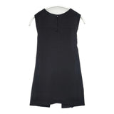 theory SYNTHETIC CREPE ORDAN ラップリボンブラウス 定価30800円 ノースリーブ サイズS ブラウス シャツ ブラック レディース セオリー【中古】6-0711S△