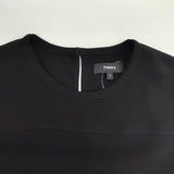 theory SYNTHETIC CREPE ORDAN ラップリボンブラウス 定価30800円 ノースリーブ サイズS ブラウス シャツ ブラック レディース セオリー【中古】6-0711S△