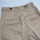 Spick and Span Noble ワイドチノクロスストレートパンツ 定価18500円 センタープレス パンツ ベージュ レディース スピック＆スパン ノーブル【中古】6-0823G∞