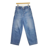 CALUX/Plage 別注 WASHED CROPPED デニム 定価26400円 CA24PL-LP01 デニムパンツ 24SS ブルー レディース キャラクス/プラージュ【中古】6-0830G∞