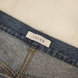 CALUX/Plage 別注 WASHED CROPPED デニム 定価26400円 CA24PL-LP01 デニムパンツ 24SS ブルー レディース キャラクス/プラージュ【中古】6-0830G∞