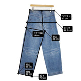 CALUX/Plage 別注 WASHED CROPPED デニム 定価26400円 CA24PL-LP01 デニムパンツ 24SS ブルー レディース キャラクス/プラージュ【中古】6-0830G∞