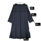 NEWYORKER BLUE サイズL ポリエステルレーヨンドレス ワンピース ネイビー レディース ニューヨーカー【中古】6-0823M∞