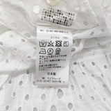 IENA ティアードエンブロイダリーブラウス 定価17600円 半袖 カットワーク ブラウス シャツ 22SS ホワイト レディース イエナ【中古】6-0717S♪