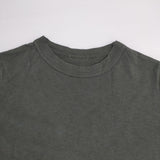 45R/45rpm クルーネック 無地 コットン100％ 日本製 サイズ3 半袖Ｔシャツ カットソー グリーン レディース フォーティーファイブアールピーエム【中古】6-0711S△
