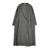blue willow ショールカラーコートワンピース 01EWP15506 コットンリネン ワンピース グレー レディース ブルーウィロウ【中古】6-0923M∞