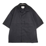 STILL BY HAND Nylon open collar shirt 定価18700円 SH02252 ナイロン 開襟 半袖シャツ 25SS ブラック メンズ スティルバイハンド【中古】6-0906S∞