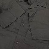 STILL BY HAND Nylon open collar shirt 定価18700円 SH02252 ナイロン 開襟 半袖シャツ 25SS ブラック メンズ スティルバイハンド【中古】6-0906S∞