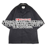 STILL BY HAND Nylon open collar shirt 定価18700円 SH02252 ナイロン 開襟 半袖シャツ 25SS ブラック メンズ スティルバイハンド【中古】6-0906S∞