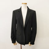 Sonia Rykiel サイズ42 ステッチ テーラード ジャケット ブラック レディース ソニアリキエル【中古】6-0805G◎