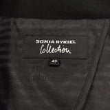 Sonia Rykiel サイズ42 ステッチ テーラード ジャケット ブラック レディース ソニアリキエル【中古】6-0805G◎