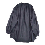 CAERULA PER LIGHTS カエルラパーライツ high-density denim gatherpull 定価24200円 ブラウス シャツ ネイビー レディース【中古】6-0822M∞