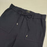 theory ジョガーパンツ CORTLAND T SYNTHETIC CREPE イージー パンツ ネイビー レディース セオリー【中古】6-0823G∞