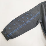 doux bleu C/L クロスステッチ刺繍 ヨークワンピース 定価19800円 ピンタック ワンピース 26SS グレー レディース ドゥーブルー【中古】6-0710M♪