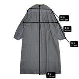 doux bleu C/L クロスステッチ刺繍 ヨークワンピース 定価19800円 ピンタック ワンピース 26SS グレー レディース ドゥーブルー【中古】6-0710M♪