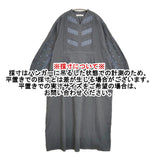 doux bleu C/L クロスステッチ刺繍 ヨークワンピース 定価19800円 ピンタック ワンピース 26SS グレー レディース ドゥーブルー【中古】6-0710M♪