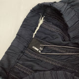 tricot COMME des GARCONS ステッチ ギャザー ロングスカート ネイビー レディース トリココムデギャルソン【中古】6-0822M∞