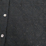 mina perhonen felice シルクシフォン 刺繍 定価88000円 aca1334 サイズ40 シアー ブラウス シャツ 24AW ブラック レディース ミナペルホネン【中古】6-0710M♪