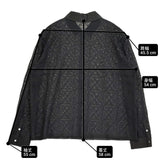 mina perhonen felice シルクシフォン 刺繍 定価88000円 aca1334 サイズ40 シアー ブラウス シャツ 24AW ブラック レディース ミナペルホネン【中古】6-0710M♪