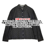 mina perhonen felice シルクシフォン 刺繍 定価88000円 aca1334 サイズ40 シアー ブラウス シャツ 24AW ブラック レディース ミナペルホネン【中古】6-0710M♪