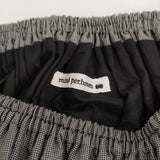 mina perhonen blumen aca5379 サイズ38 ギャザースカート シルクコットン 定価83600円 ロングスカート 24AW ブラック グレー レディース ミナペルホネン【中古】6-0710G♪