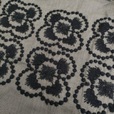 mina perhonen blumen aca5379 サイズ38 ギャザースカート シルクコットン 定価83600円 ロングスカート 24AW ブラック グレー レディース ミナペルホネン【中古】6-0710G♪