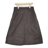 MHL. FINE COMPACT COTTON POPLIN 定価22000円 595-4132505 ロングスカート 24SS ダークブラウン レディース エムエイチエル【中古】6-0823M∞