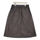 MHL. FINE COMPACT COTTON POPLIN 定価22000円 595-4132505 ロングスカート 24SS ダークブラウン レディース エムエイチエル【中古】6-0823M∞