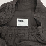 MHL. FINE COMPACT COTTON POPLIN 定価22000円 595-4132505 ロングスカート 24SS ダークブラウン レディース エムエイチエル【中古】6-0823M∞