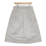 MHL. FINE COMPACT COTTON POPLIN 定価22000円 595-4132505 ロングスカート 24SS ライトグレー レディース エムエイチエル【中古】6-0823M∞