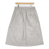MHL. FINE COMPACT COTTON POPLIN 定価22000円 595-4132505 ロングスカート 24SS ライトグレー レディース エムエイチエル【中古】6-0823M∞