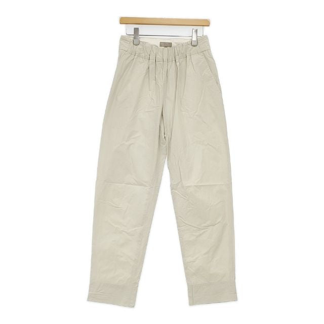 マーガレットハウエル　コットンベージュ プリーツ キュロット MARGARET HOWELL PLAIN COTTON SILK 定価42900円 578-2142003 コットン