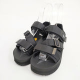 SUICOKE KISEE-VPO ビブラム 厚底 OG-044VPOBM4 サイズ23cm サンダル クロ レディース スイコック【中古】6-0622S◎