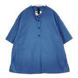 MHL. 595-5152551 YARN DYED COTTON LINEN SHIRTING SHIRT プルオーバー 定価28930円 サイズ2 半袖シャツ 25SS ブルー レディース エムエイチエル【中古】6-0711S△