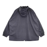 MHL. NATURAL WASHED COTTON NYLON 定価38000円 595-1125503 ジャケット ブルゾン ネイビー レディース エムエイチエル【中古】6-0822M∞