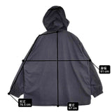 MHL. NATURAL WASHED COTTON NYLON 定価38000円 595-1125503 ジャケット ブルゾン ネイビー レディース エムエイチエル【中古】6-0822M∞